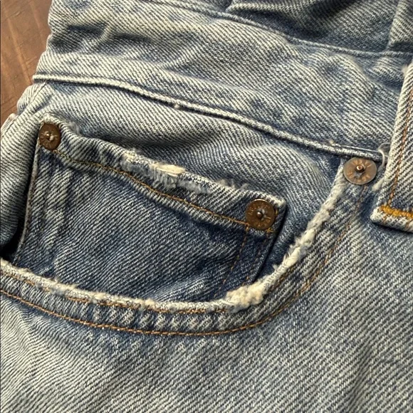 AGOLDE Lettuce Waistband Reworked High Rise Fitted 90s Jeans - Picture 8 of 15